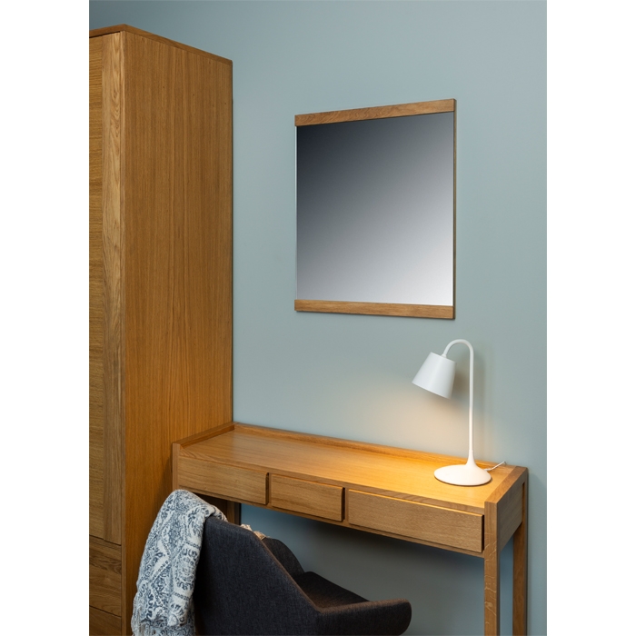 peegel Adele, tammepuidust raamiga peegel, tammepuidust ja õlitatud peegel, seinapeegel